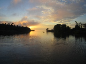 evening on the Amazon